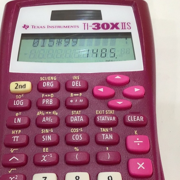 Texas Instruments TI-30X IIS Scientific Calculator Magenta Purple With Cover - Picture 3 of 3